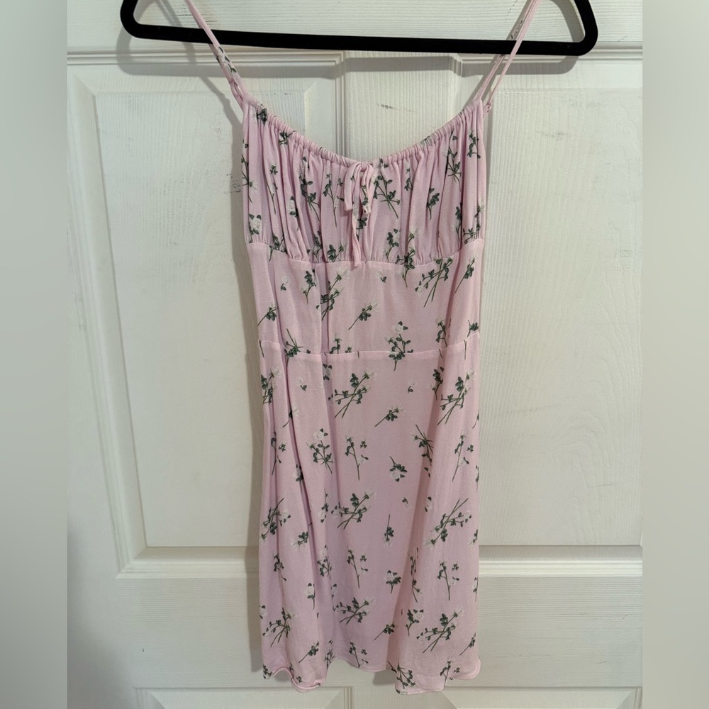 Sunday Best Light Pink Floral Mini Dress XS